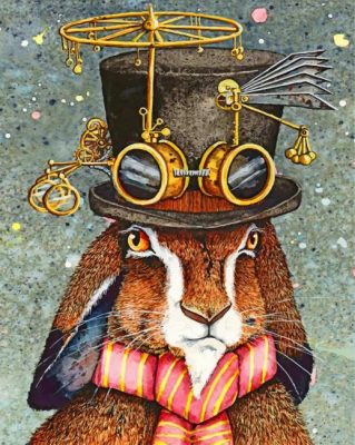Steampunk Rabbit Paint by numbers