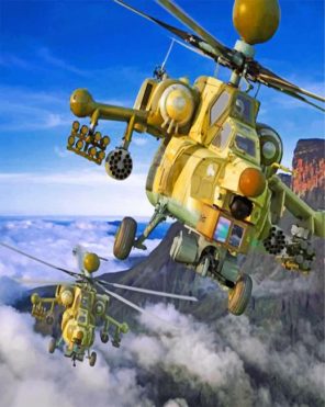 war-Helicopter-paint-by-numbers