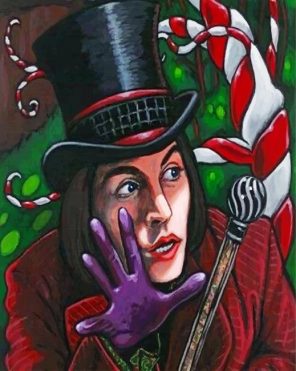 Willy Wonka paint by numbers