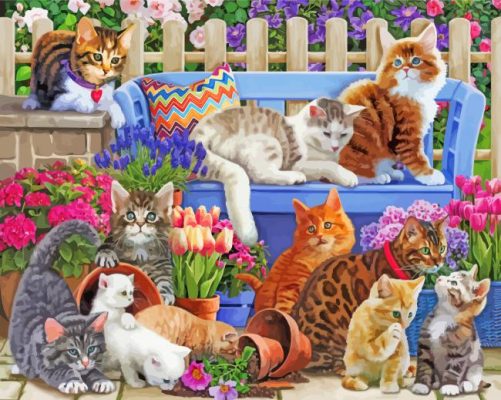 Cute Kittens Paint by numbers