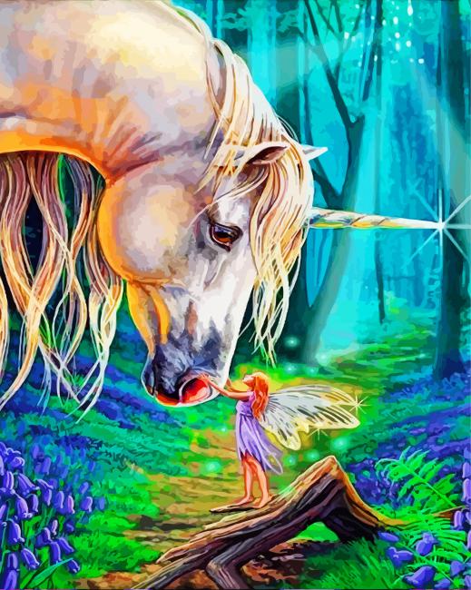 Unicorn - Paint by Numbers Kit (For Children) 10x10 inches