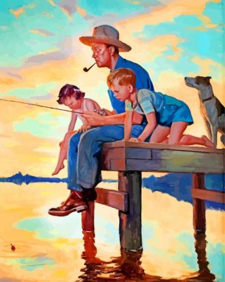 Fishing Time Paint by numbers