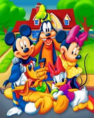 Disney Goofy Paint By Numbers - Numeral Paint Kit