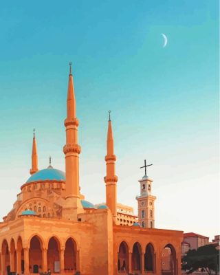 Mohammad Al Amin Mosque Paint by numbers