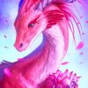 Pink Dragon Paint by numbers