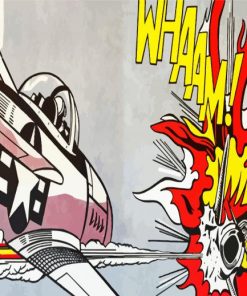 Roy Lichtenstein Whaam Paint by numbers - Numeral Paint Kit