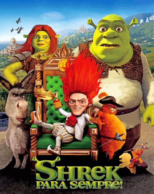 Shrek Movie - Paint By Number - Numeral Paint