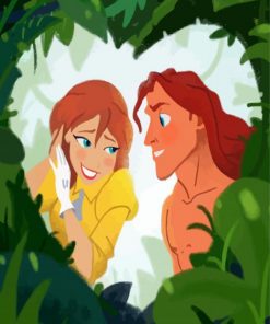 Tarzan Cartoon Paint by numbers