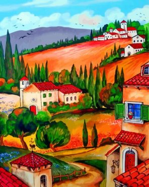 Tuscan Village Paint by numbers