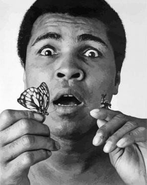 black-and-white-Muhammad-ali-paint-by-numbers