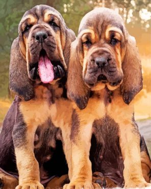 bloodhound-puppies-paint-by-number