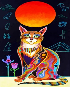 colorful-egyptian-cat-paint-by-number