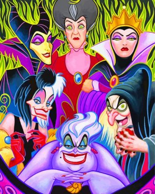 Disney Villains Paint By Numbers - Numeral Paint Kit