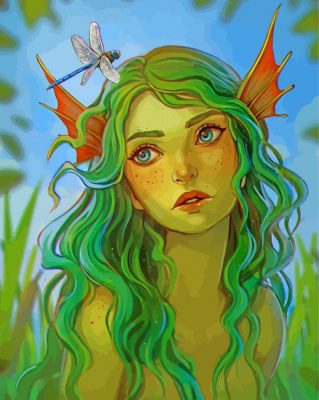 Fantasy Water Nymph Paint by numbers