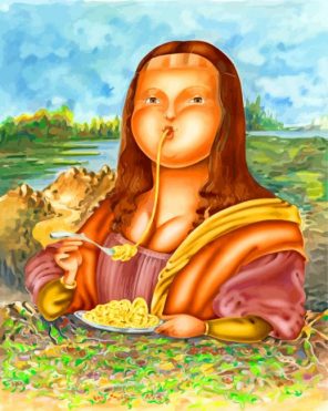 fat-mon-lisa-eating-pasta-paint-by-numbers