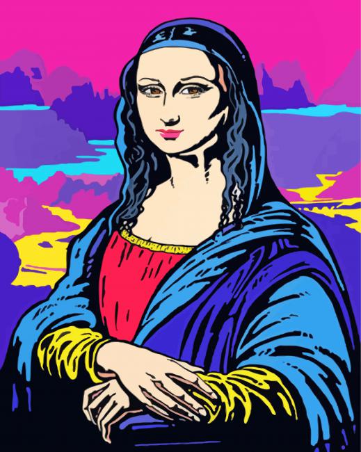 Paint By Number Kit for Kids & Adults Framed 16x20 Chubby Mona Lisa –  4Lovebirds