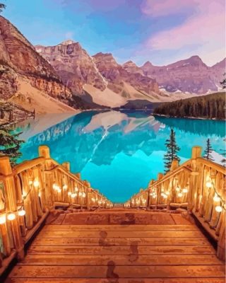 Banff National Park Paint By Numbers - Numeral Paint Kit