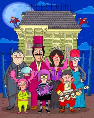 Bobs Burgers Halloween Paint by numbers