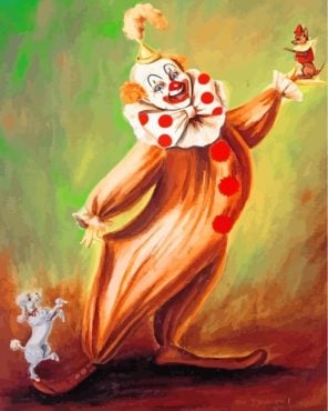 Circus Clown Paint by numbers