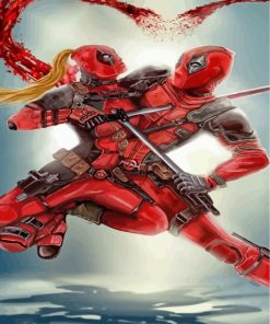 Deadpool Couple Paint by numbers
