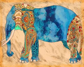 Elephant Art Paint by numbers