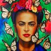 Frida And Butterflies Paint by numbers