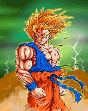 Goku Dragon Ball Paint By Numbers - Numeral Paint Kit