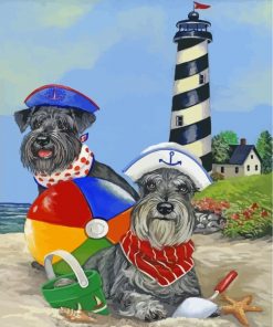 ZMHZMY Paint by Numbers for Kids Ages 8-12 Girls Schnauzer Dog Painting by  Number for Adults DIY Digital Painting for Beginners Wall Decor Drawing