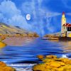 Moonlight Lighthouse Paint by numbers