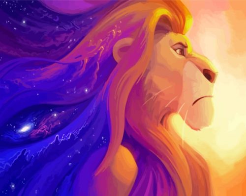 Mufasa Lion King Paint By Numbers - Numeral Paint Kit