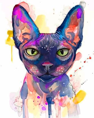 Sphinx Cat Art Paint by numbers