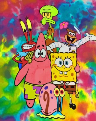 SpongeBob SquarePants Characters paint by numbers