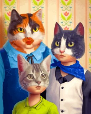 The Cats Family Paint by numbers