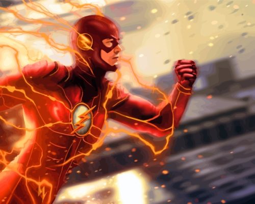 The Flash Paint by numbers