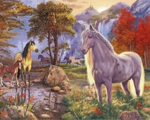 Wild Horses paint by numbers