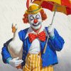 clown and white duck-paint-by-numbers