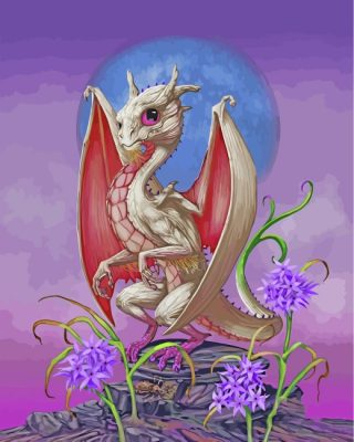 Cute Dragon Paint By Numbers - Numeral Paint Kit