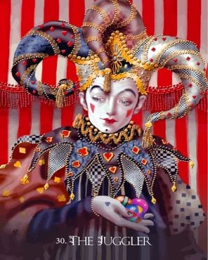 Divine Circus Oracle Deck Paint by numbers