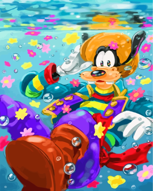 Goofy Disney Paint By Numbers - Paint By Numbers