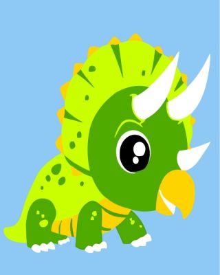 green-dinosaur-paint-by-numbers