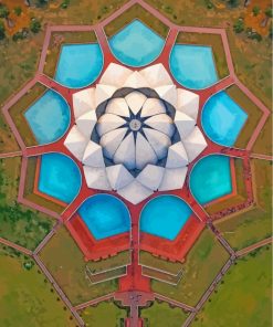 lotus-temple-in-new-delhi-paint-by-numbers