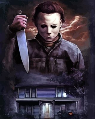 michael myers-paint-by-numbers