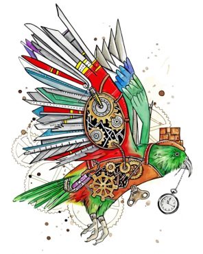steampunk-bird-paint-by-numbers