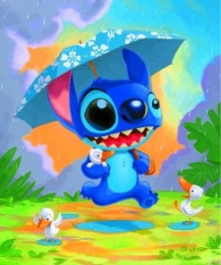 paint by numbers kit Cute lilo and stitch