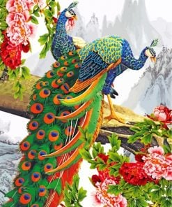 two-peacocks-paint-by-numbers