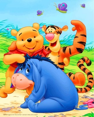 Many Adventures Of Winnie The Pooh Diamond Art Painting Kits Disney Cartoon  Tiger Eeyore Kanga Friends