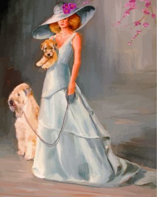 woman-and-wheaton-terrier-dogs-paint-by-numbers