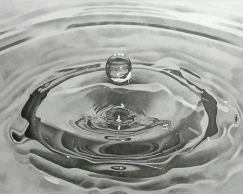 Black-and-White-realistic-Water-Drop-paint-by-numbers