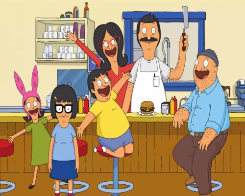 Bobs Burgers family Paint by numbers