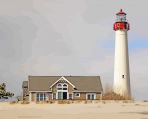 Cape-May-lighthouse-paint-by-numbers